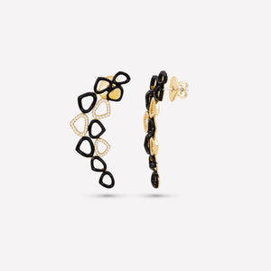 marinab.com, Trina Gold and Enamel Earrings