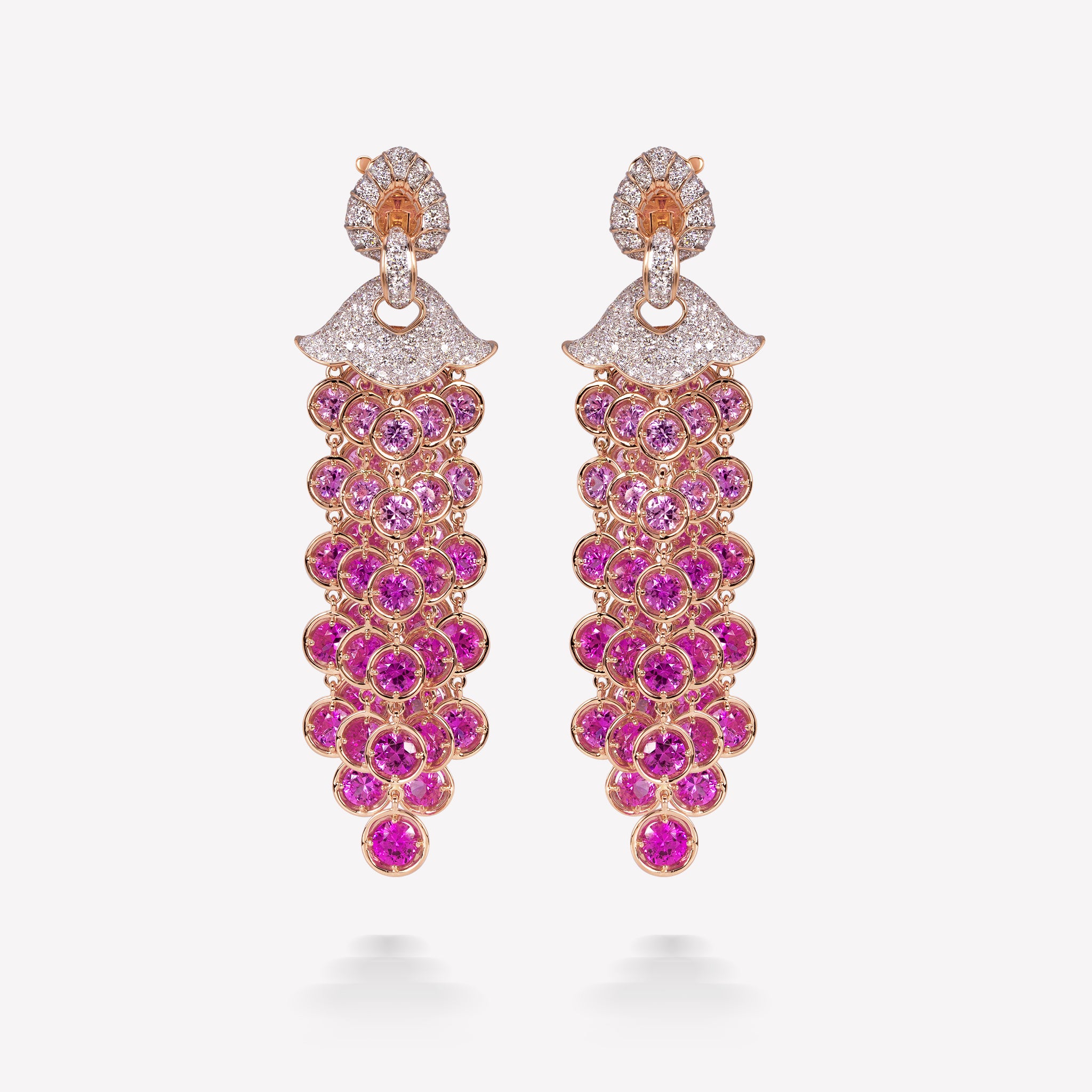 marinab.com, Pampilles Pink Sapphire Earrings
