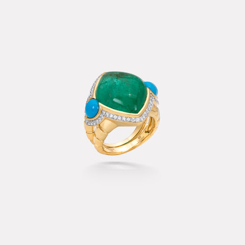 marinab.com, Muzo Emerald One of a Kind Fides Ring