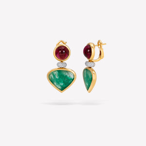 marinab.com, Muzo Emerald One of a Kind Fadia Earrings